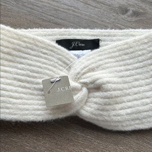 J. Crew Cream Knit winter knit headband